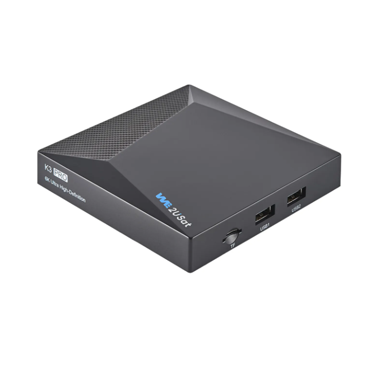 New WE2USAT K3 Pro TV Box Wifi Antenna for USA Canada 6K HDR 4GB 32GB Android TV Free Streaming Tvbox Built-in 5G 4k