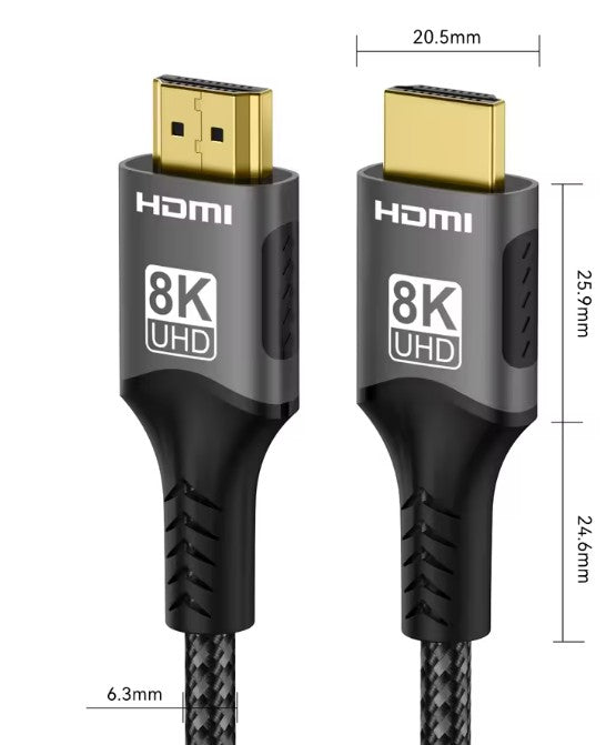 HDMI Cable 8K 60Hz HDMI-Compatible Ultra HD 1080P 4k@120Hz High Speed Video Audio HDMI 2.1 Cable For PS4/5 TV Laptop Monitor